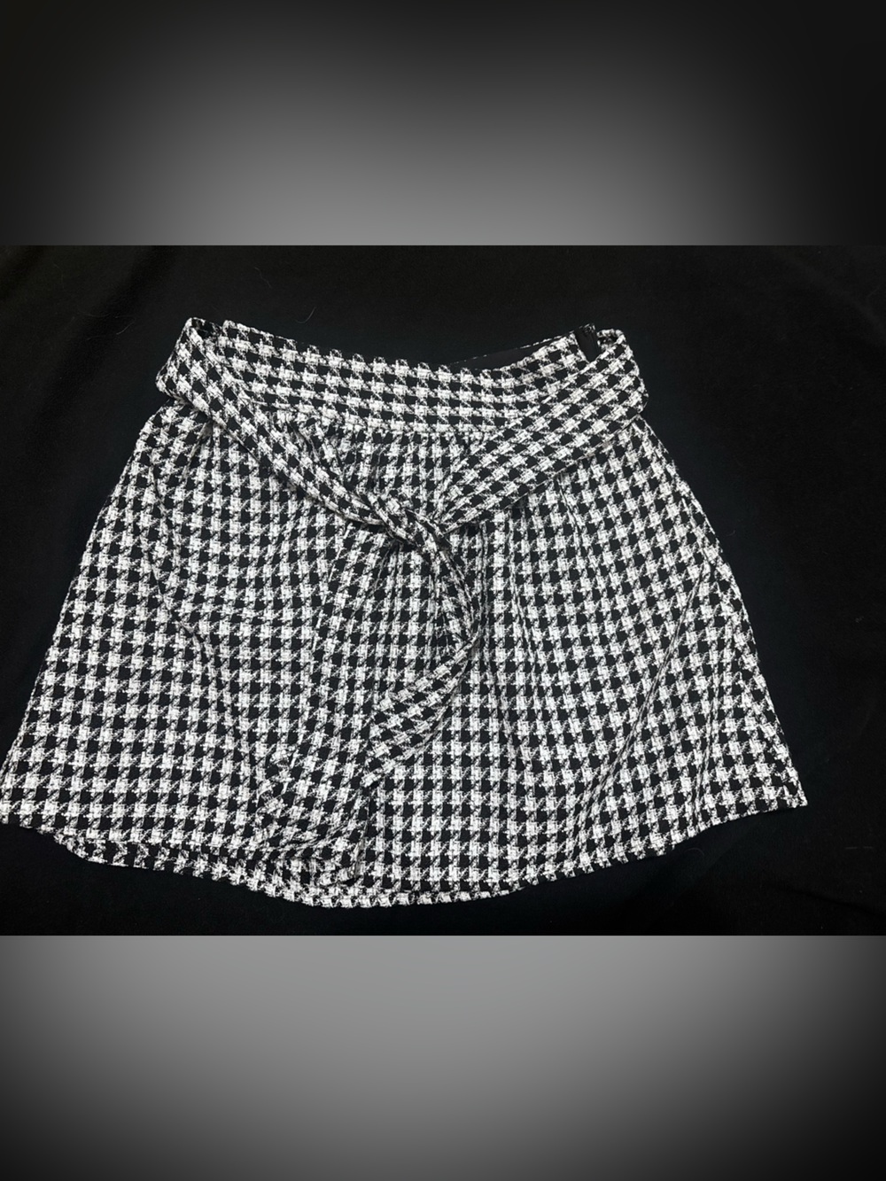 Express Black and White Houndstooth Blazer Jacket